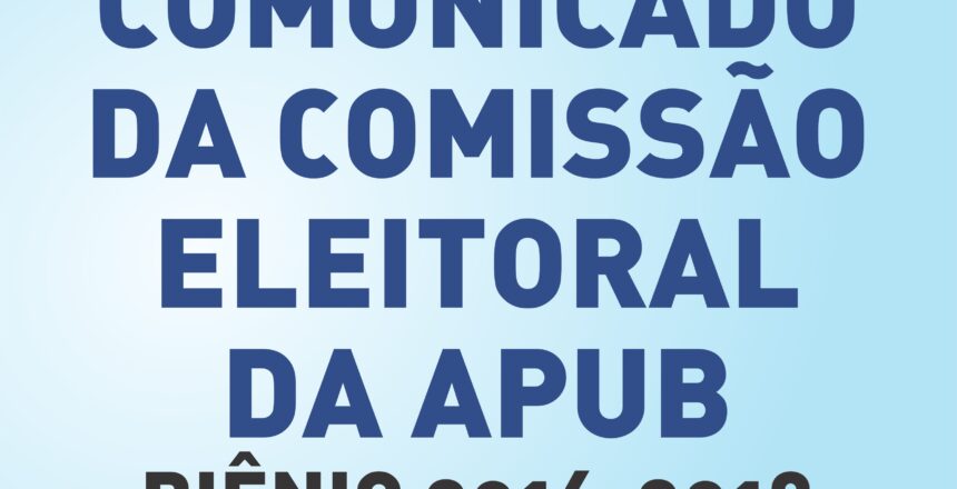 CAPA COMUNICADO COMISSAO 1