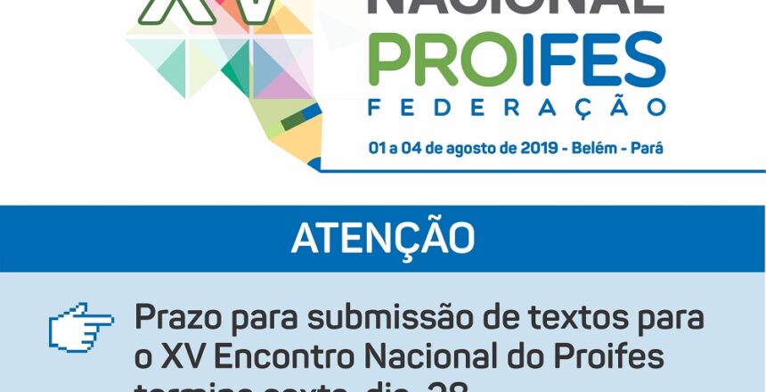 CARD FINAL DE SUBMISSOES DO XV ENCONTRO NAICONAL DO PROIFES 2019