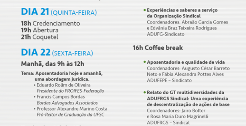 Encontro aposentadoria
