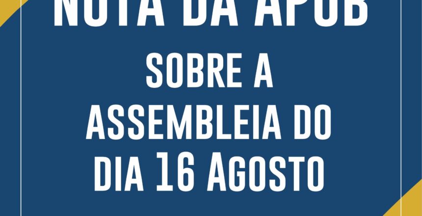 Nota Assembleia 16 ago