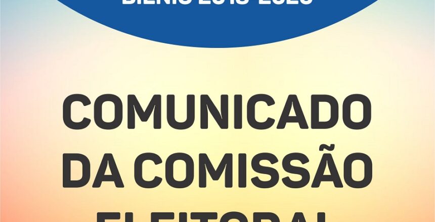 card COMUNICADO DA COMISSAO ELEITORAL