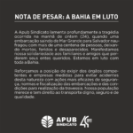 NOTA DE PESAR APUB SINDICATO