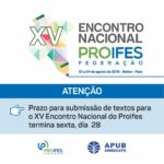CARD FINAL DE SUBMISSOES DO XV ENCONTRO NAICONAL DO PROIFES 2019