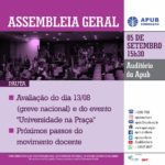 CARD ASSEMBLEIA GERAL DIA 5 DE SETEMBRO